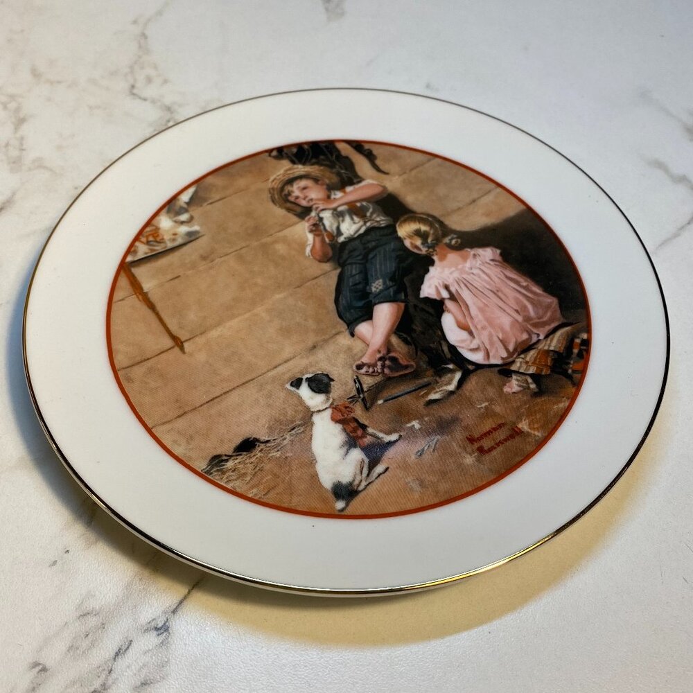 Norman Rockwell Small Plate: Music Master